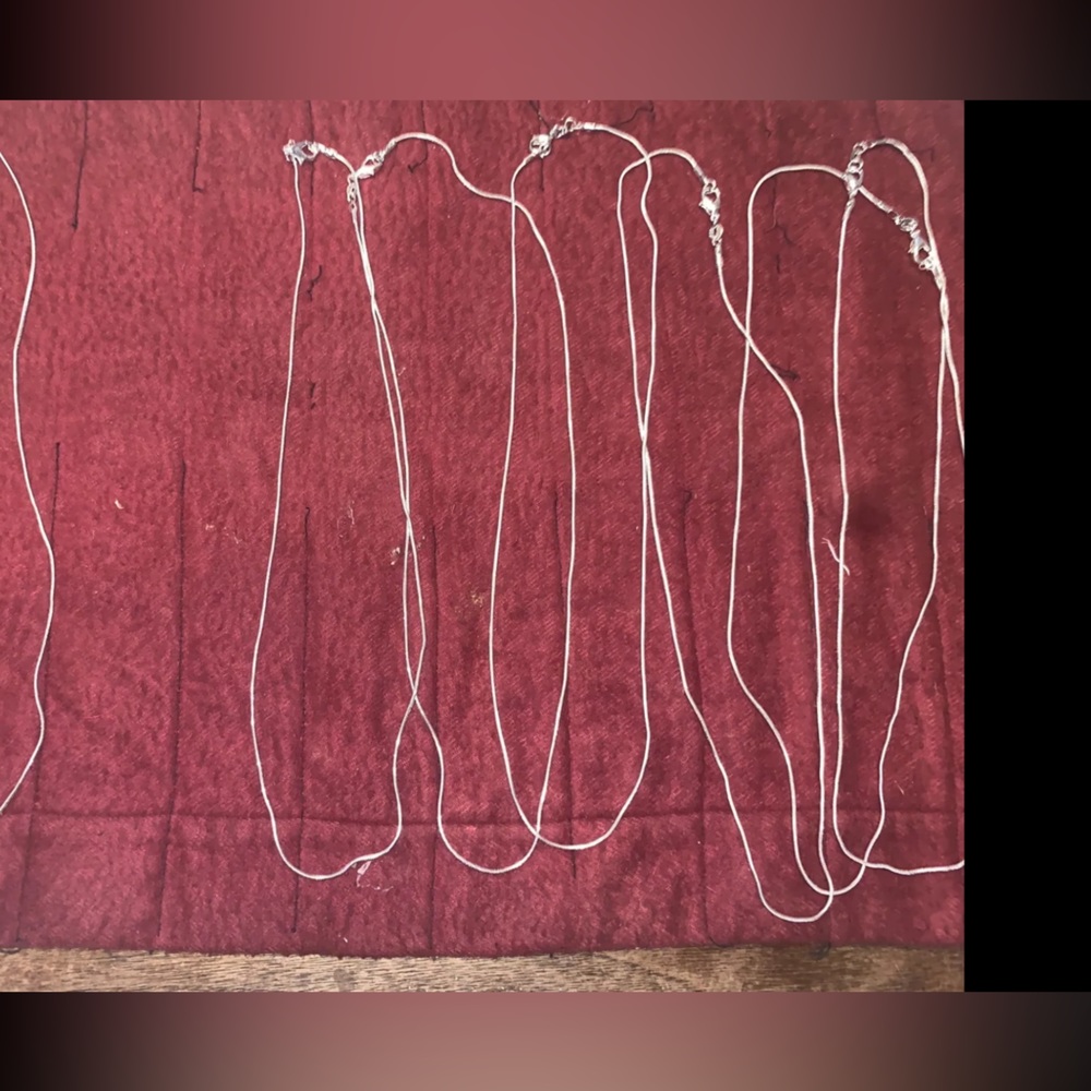 20” 1mm silver snake chain